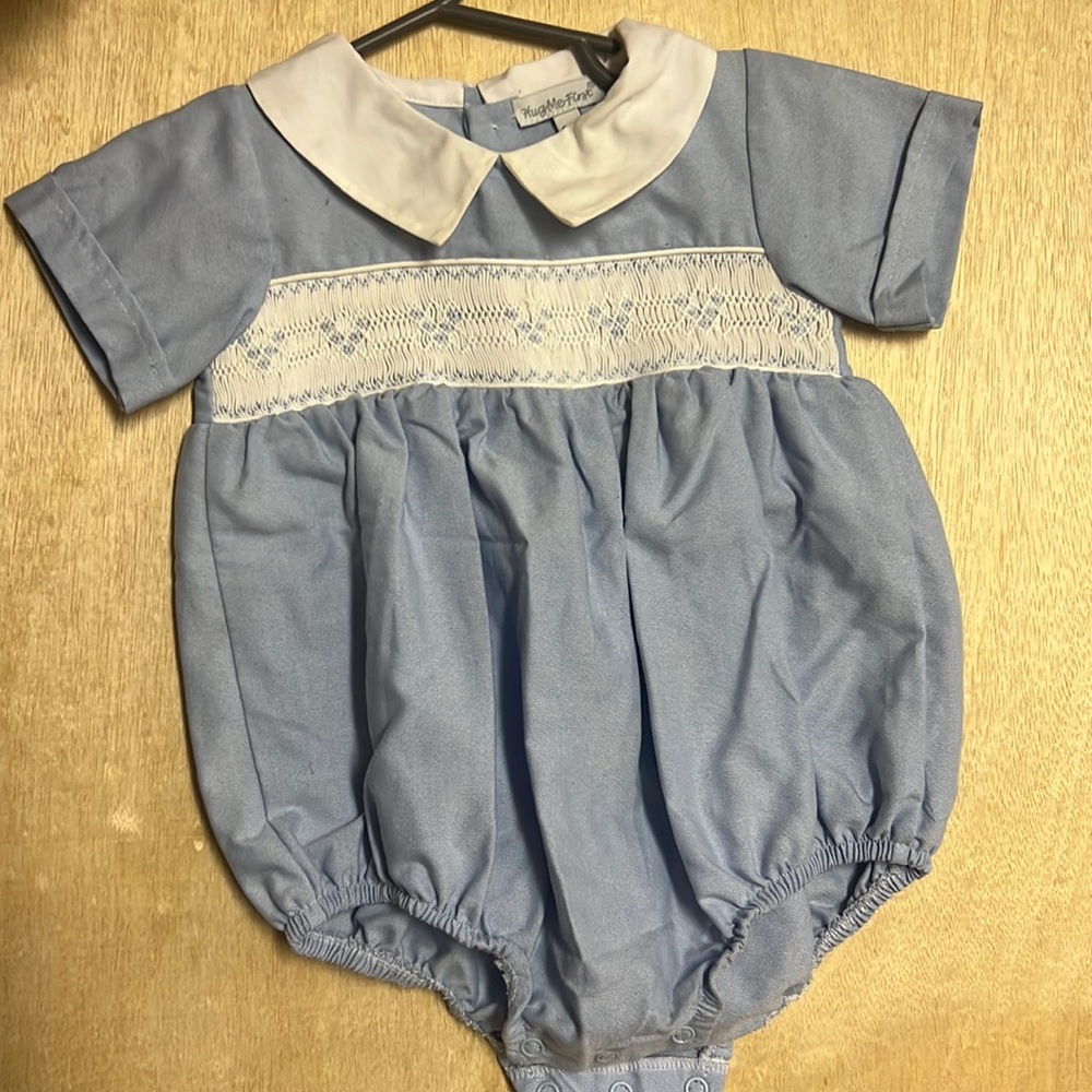 HugMeFirst dress onesie. Size 6-9M. Excellent used condition. No stains.
